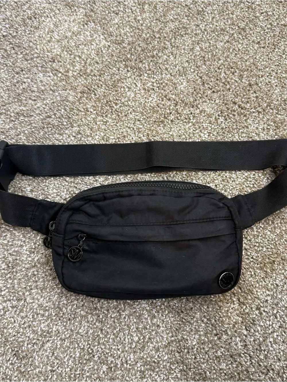 Steve Madden Black Crossbody Waist Bag